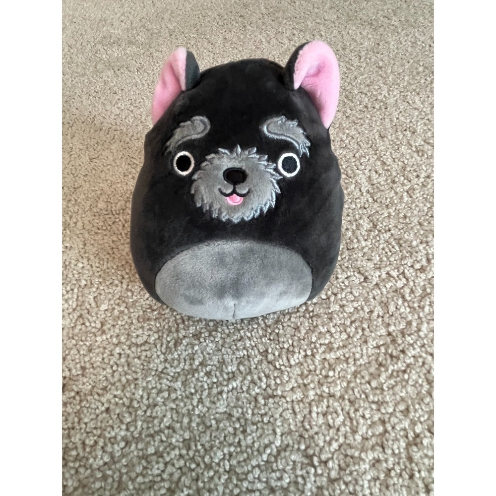 Squishmallow 5" Chuy Dog Plush - Gray Black Puppy Stuffed Animal - Soft Kawaii